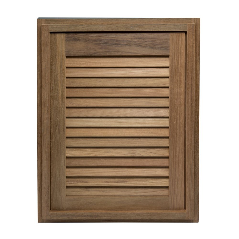 Whitecap Teak Louvered Door & Frame - Right Hand - 15" x 20" - Marine Parts OnlyMarine HardwareWhitecap