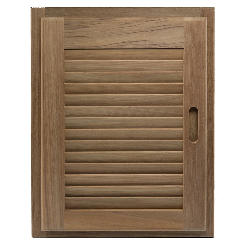 Whitecap Teak Louvered Door & Frame - Right Hand - 15" x 20" - Marine Parts OnlyMarine HardwareWhitecap