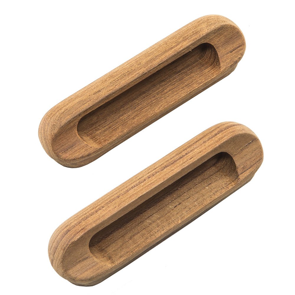 Whitecap Teak Oblong Drawer Pull - 4 - 1/16"L - 2 Pack - Marine Parts OnlyMarine HardwareWhitecap