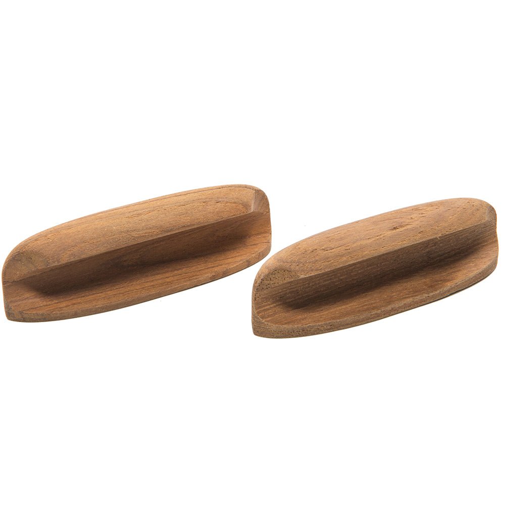 Whitecap Teak Oval Drawer Pull - 4"L - 2 Pack - Marine Parts OnlyMarine HardwareWhitecap