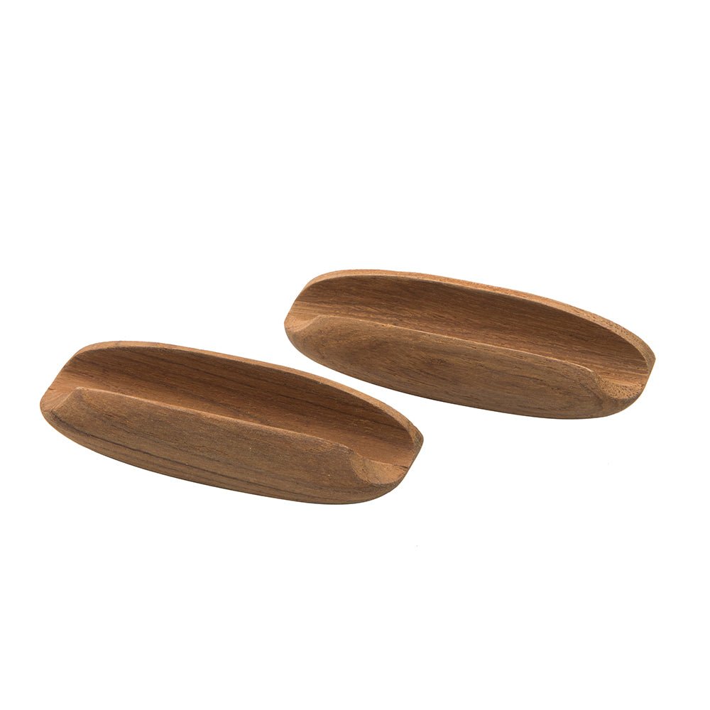 Whitecap Teak Oval Drawer Pull - 4"L - 2 Pack - Marine Parts OnlyMarine HardwareWhitecap