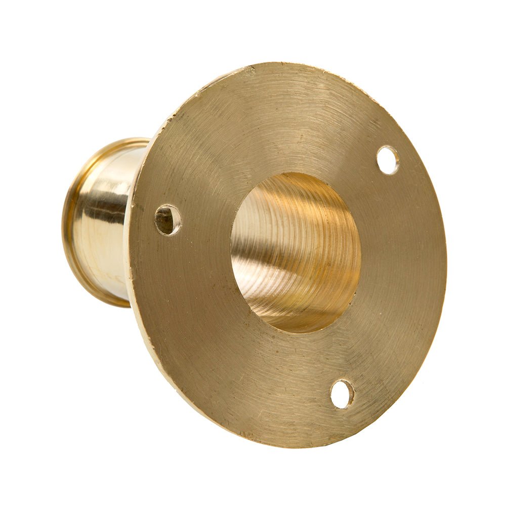 Whitecap Top - Mounted Flag Pole Socket Polished Brass - 1" ID - Marine Parts OnlyBoat OutfittingWhitecap
