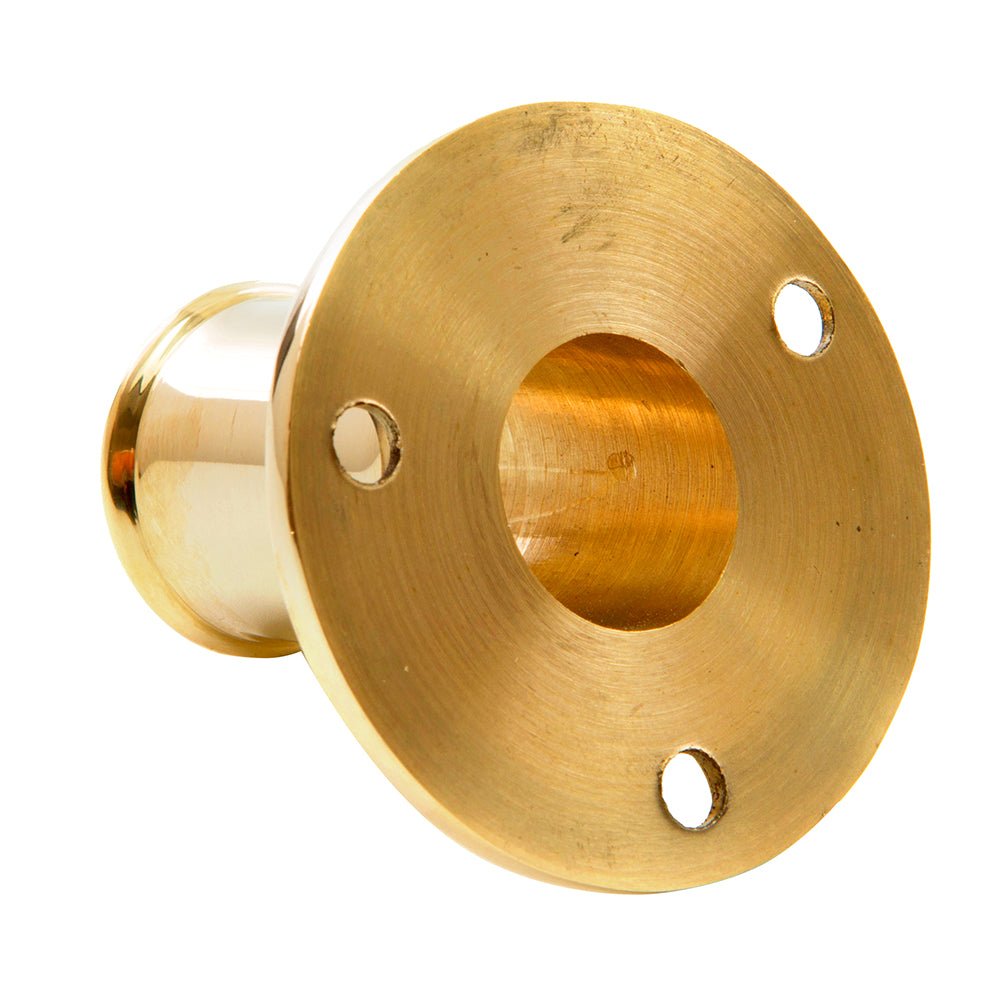 Whitecap Top - Mounted Flag Pole Socket Polished Brass - 3/4" ID - Marine Parts OnlyBoat OutfittingWhitecap
