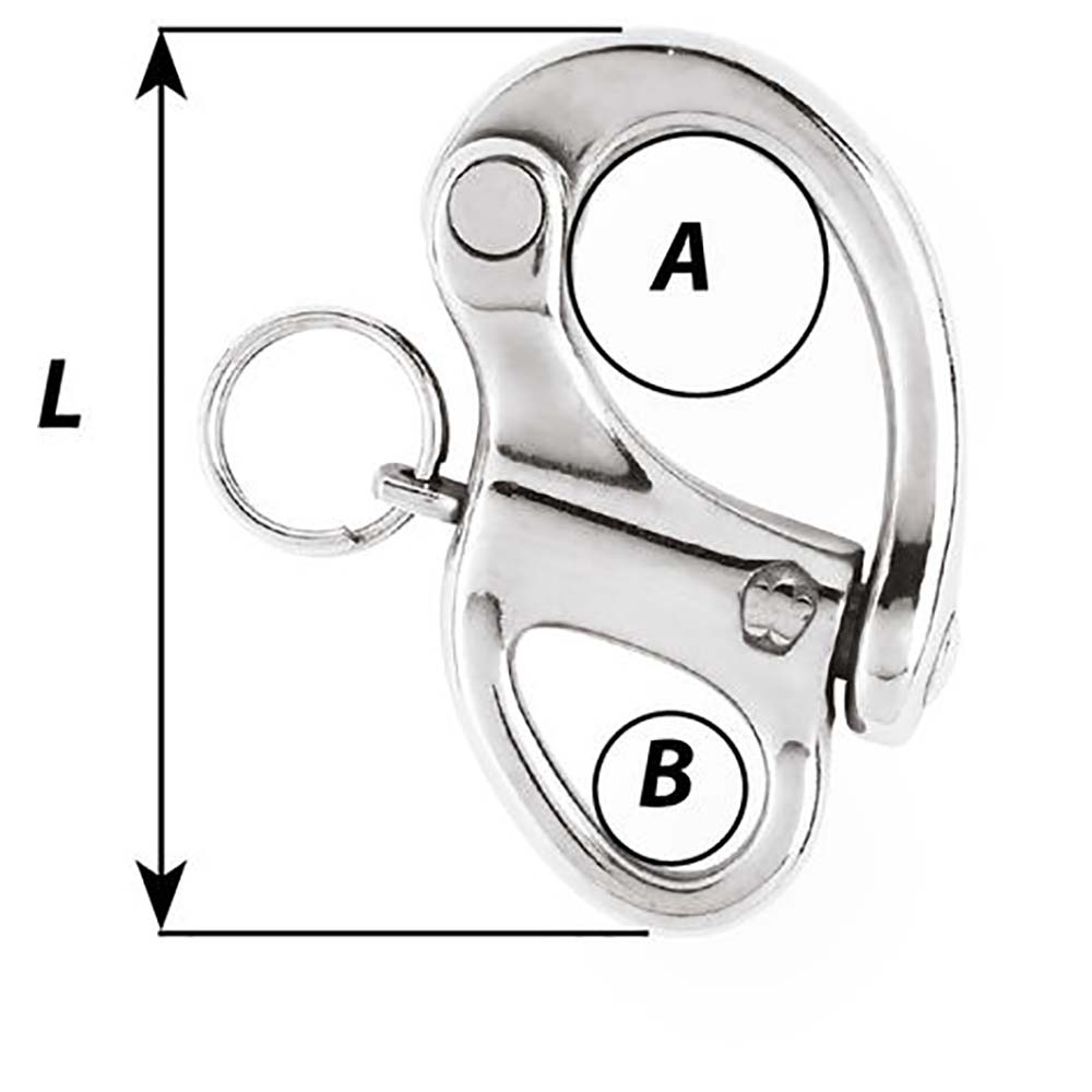 Wichard 1 - 3/8" Snap Shackle w/Fixed Eye - 35mm - Marine Parts OnlySailingWichard Marine