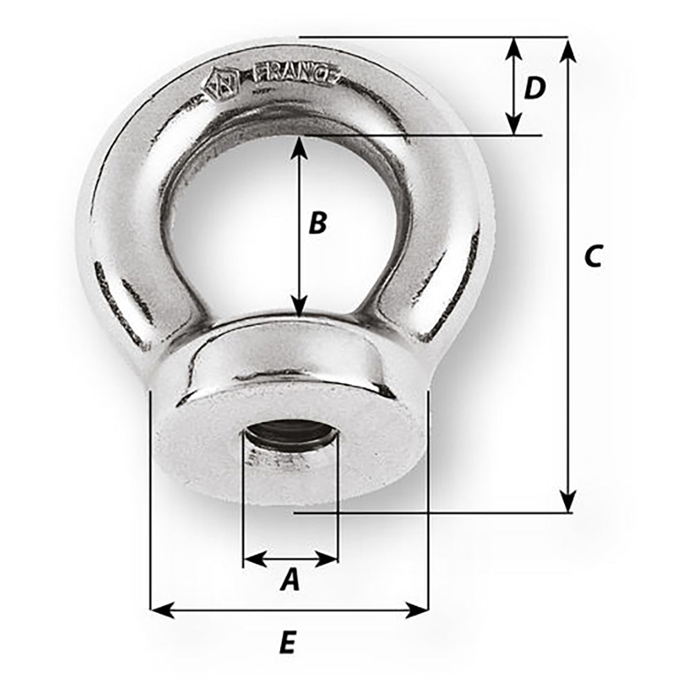 Wichard 10mm Eye Nut - Thread M10 x 150mm - Marine Parts OnlySailingWichard Marine