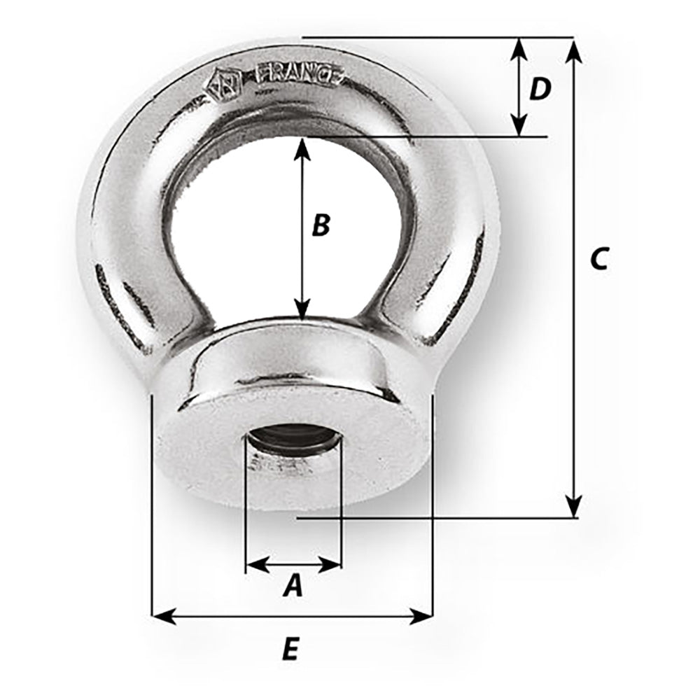 Wichard 1/2 Eye Nut - 1 - 1/16" Diameter - Marine Parts OnlySailingWichard Marine