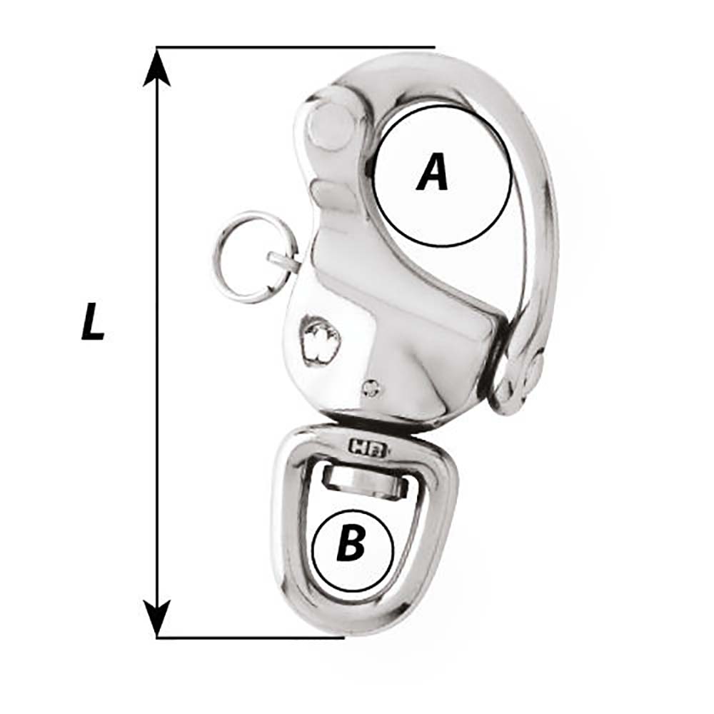 Wichard 2 - 3/4" Snap Shackle w/Swivel &amp; Clevis Pin - 70mm - Marine Parts OnlySailingWichard Marine