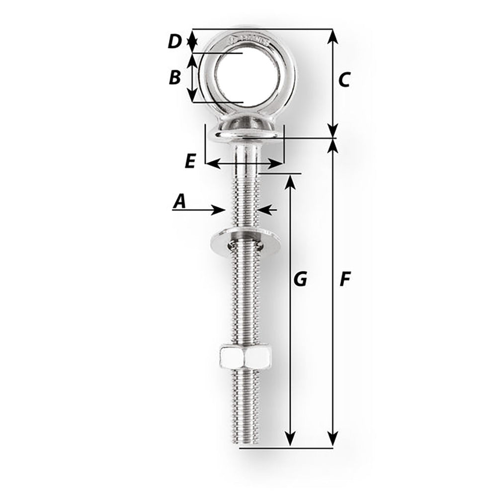 Wichard Eye Bolt - Diameter 5/32" - Length 4" - Marine Parts OnlySailingWichard Marine