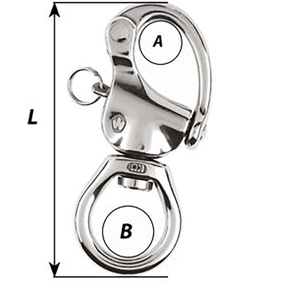 Wichard HR Snap Shackle - Large Bail - Length 105mm - Marine Parts OnlySailingWichard Marine