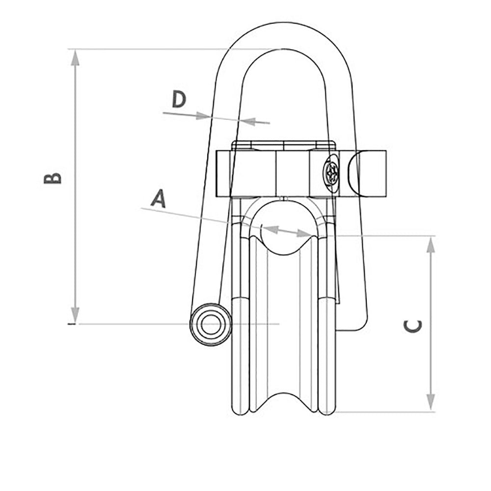 Wichard Soft Snatch Block - 12mm Rope Size - Marine Parts OnlySailingWichard Marine