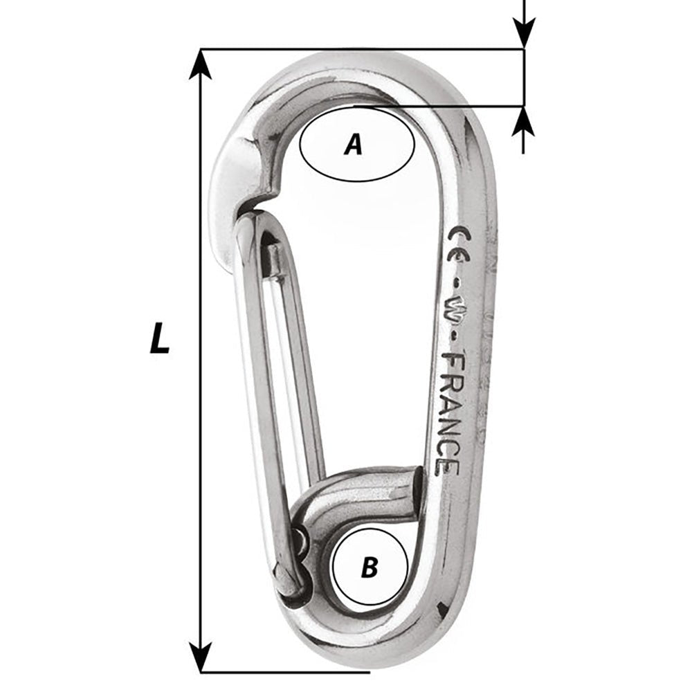 Wichard Symmetric Carbin Hook - 120mm Length - 15/32" - Marine Parts OnlySailingWichard Marine