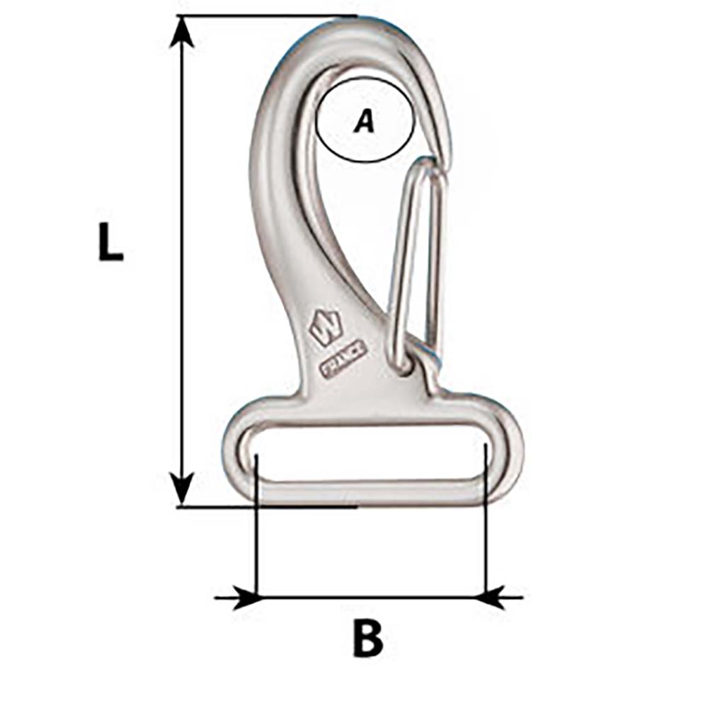 Wichard Webbing Snap Hook - 30mm - Length 60mm - Marine Parts OnlySailingWichard Marine