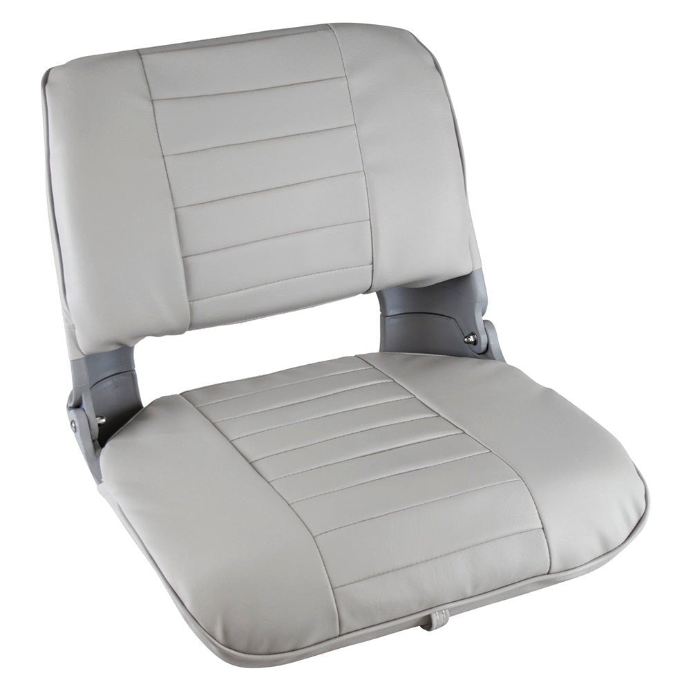 Wise Pro Style Clamshell Fold Down Fishing Seat - Grey - Marine Parts OnlyBoat OutfittingWise Seats