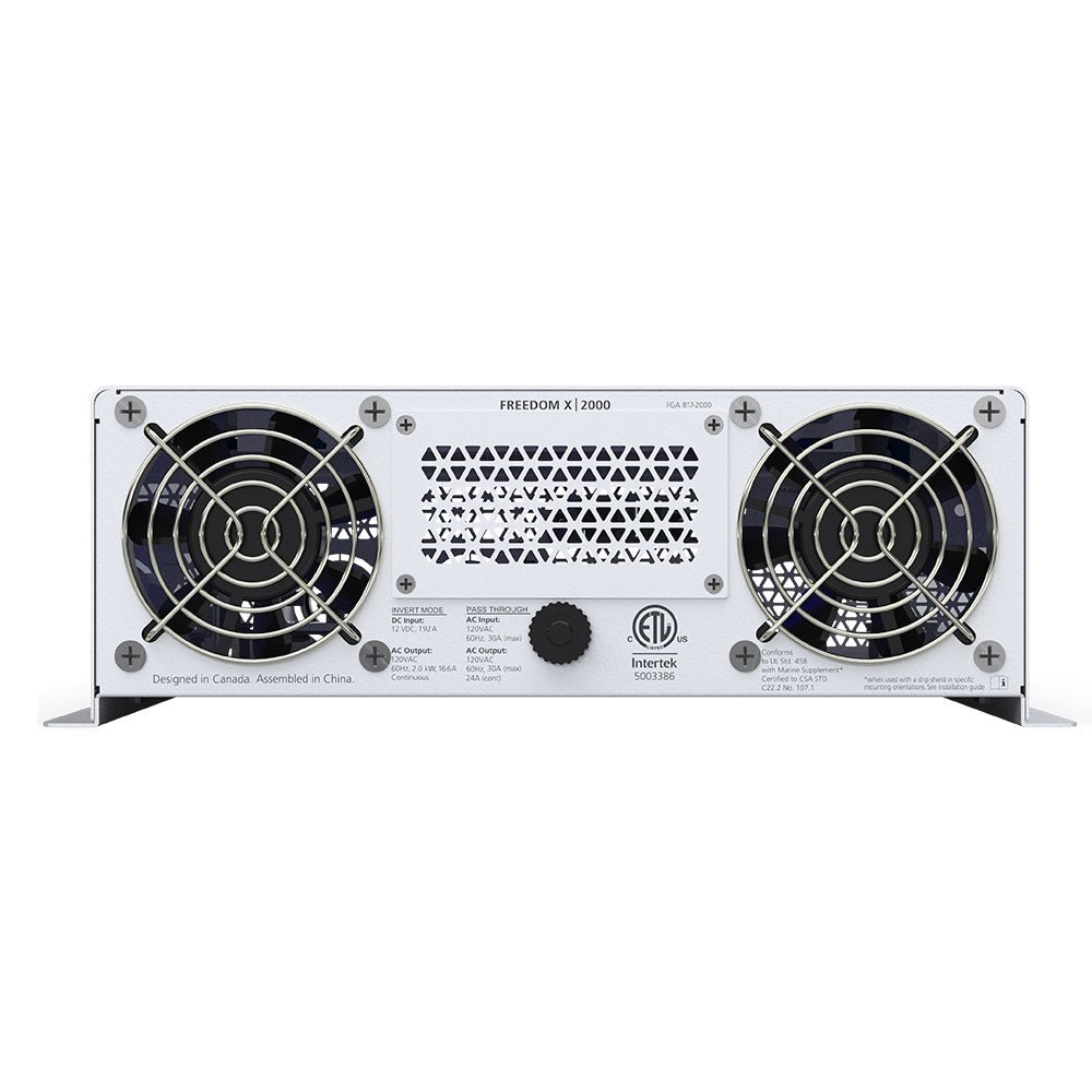 Xantrex Freedom X 2000 True Sine Wave Power Inverter - 12VDC - 120VAC - 2000W - Marine Parts OnlyElectricalXantrex